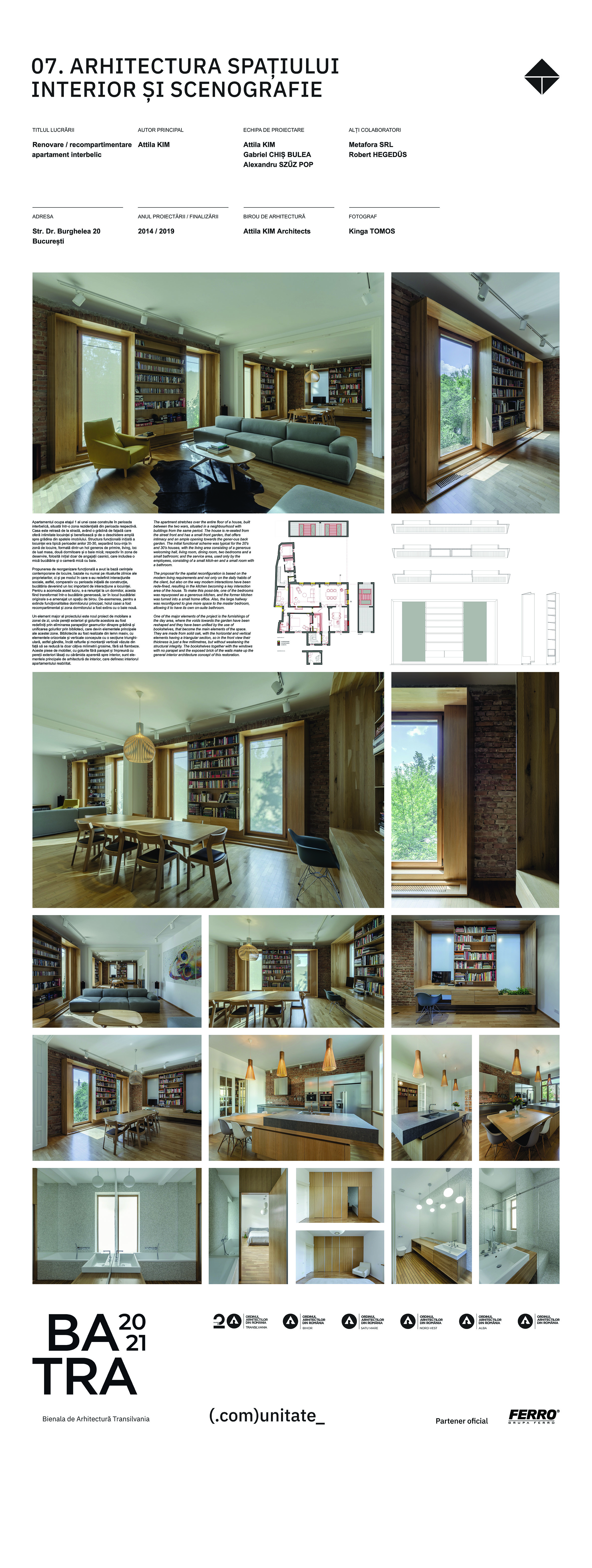 7 09 Renovare Recompartimentare apartament interbelic - Kim Atilla